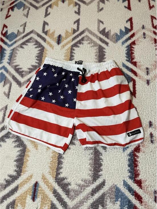 Rowdy Sprout Other - Rowdy Gentleman Swim Rowdy Gentleman American Flag Swim Trunks size XXL men’s